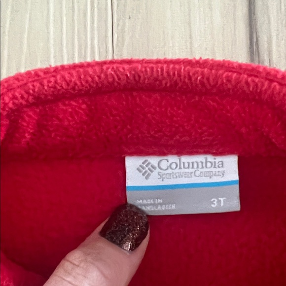 Columbia Vibrant Red Fleece Jacket - Picture 2 of 3